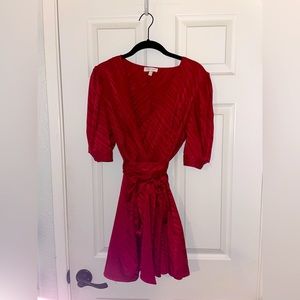 Ronny Kobo authentic red satin dress size S
